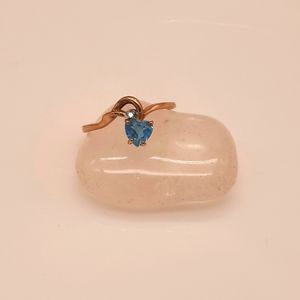Heart-shaped Blue Topaz 14k Gold Ring